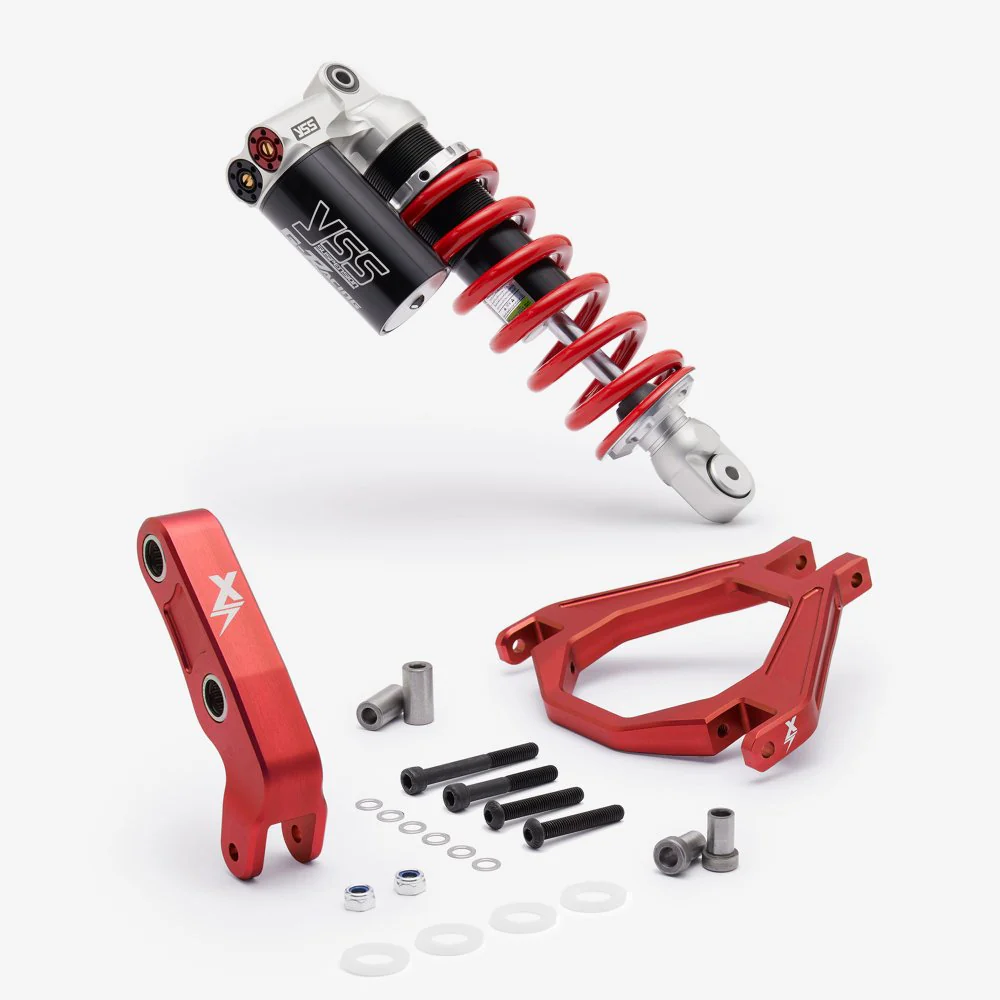 EBMX / YSS Rear Shock with V2 Upgraded Linkage & Triangle — for SurRon Light Bee
